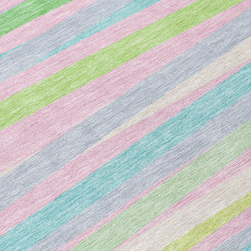 Tapis vert intérieur / extérieur lavable Liora , 2'3" x 7'6"