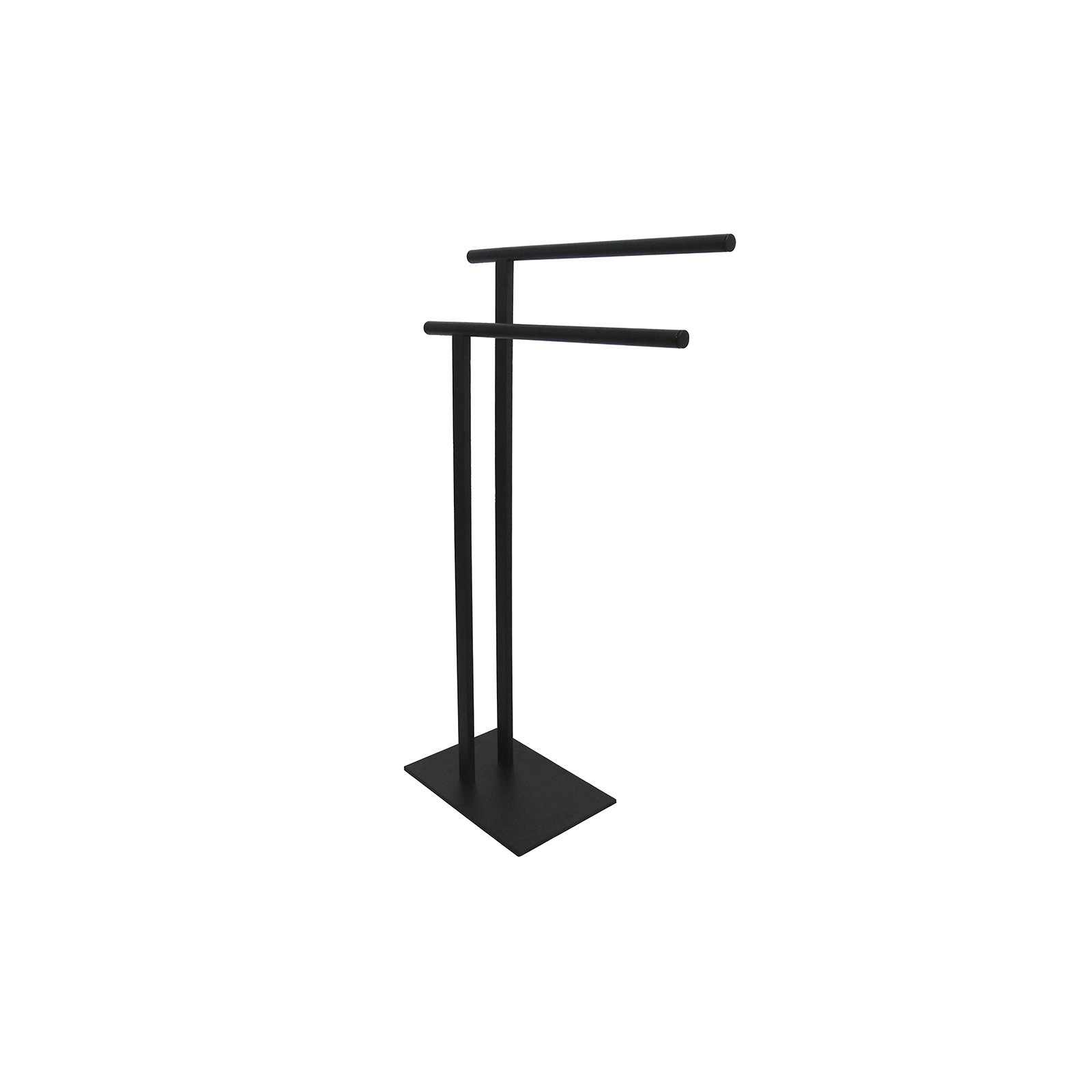 Kingston Brass Edenscape Freestanding Dual Towel Rack, Matte Black