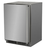Marvel 24"W. Outdoor 5.1 Cu.Ft. Built-In Refrigerator with Door Storage and Maxstore Bin - Stainless Steel