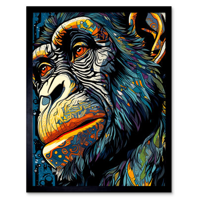 Alexandriah Chimpanzee - Single Picture Frame Print