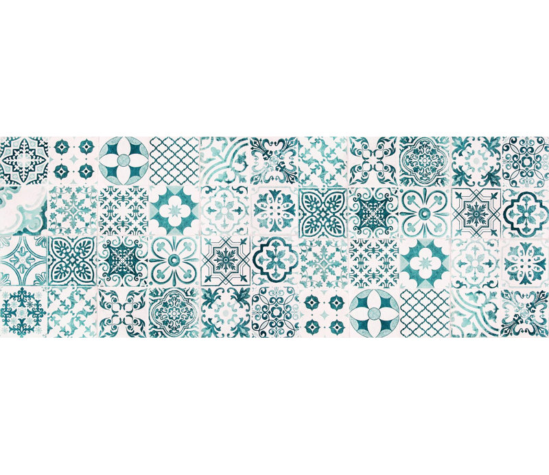 Miera Kitchen Mat, Runner 66 x 180cm, White/Green