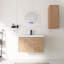 Ensemble de meuble-lavabo mural 30 po avec lavabo en résine et armoire murale-1868560797