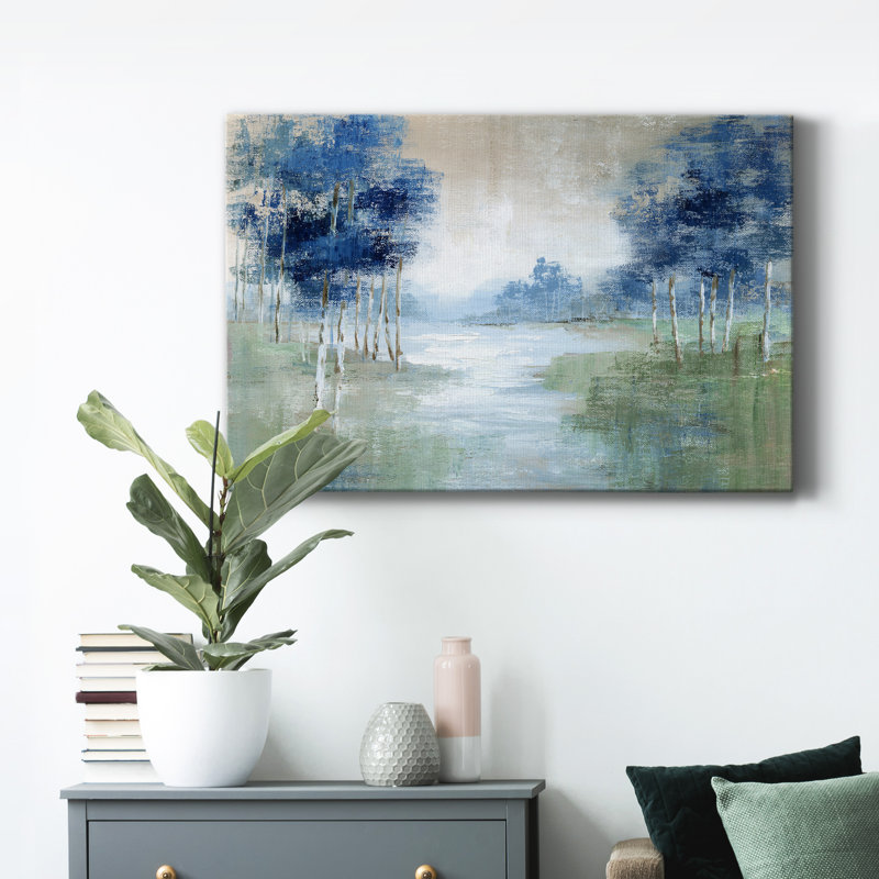 Birch River - peinture sur toile tendue, H 36 po x l 24 po x P 1 po