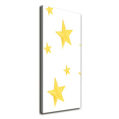 Yellow Stars - Wrapped Canvas Print
