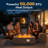 42" Woodgrain Propane Gas Fire Pit Table 50,000 Btu With Lid, Waterproof Cover And Tank Storage Table-459567123