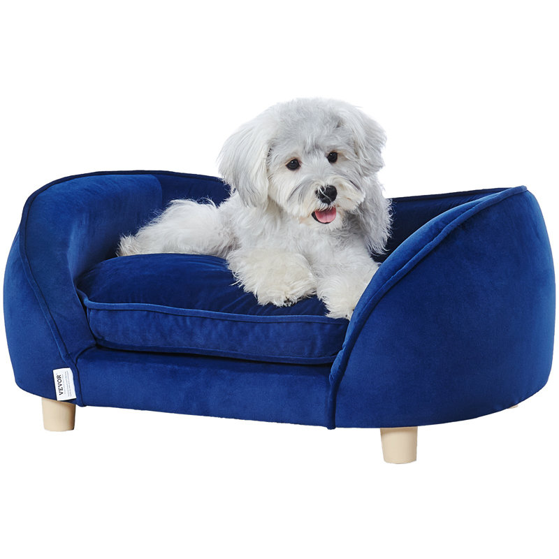 Canapé pour animaux de compagnie Canapé pour chien de taille moyenne pour chien et chats 81 lb, Bleu