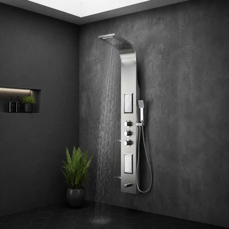 Field Series 58 Shower Panel With Fixed Shower Head