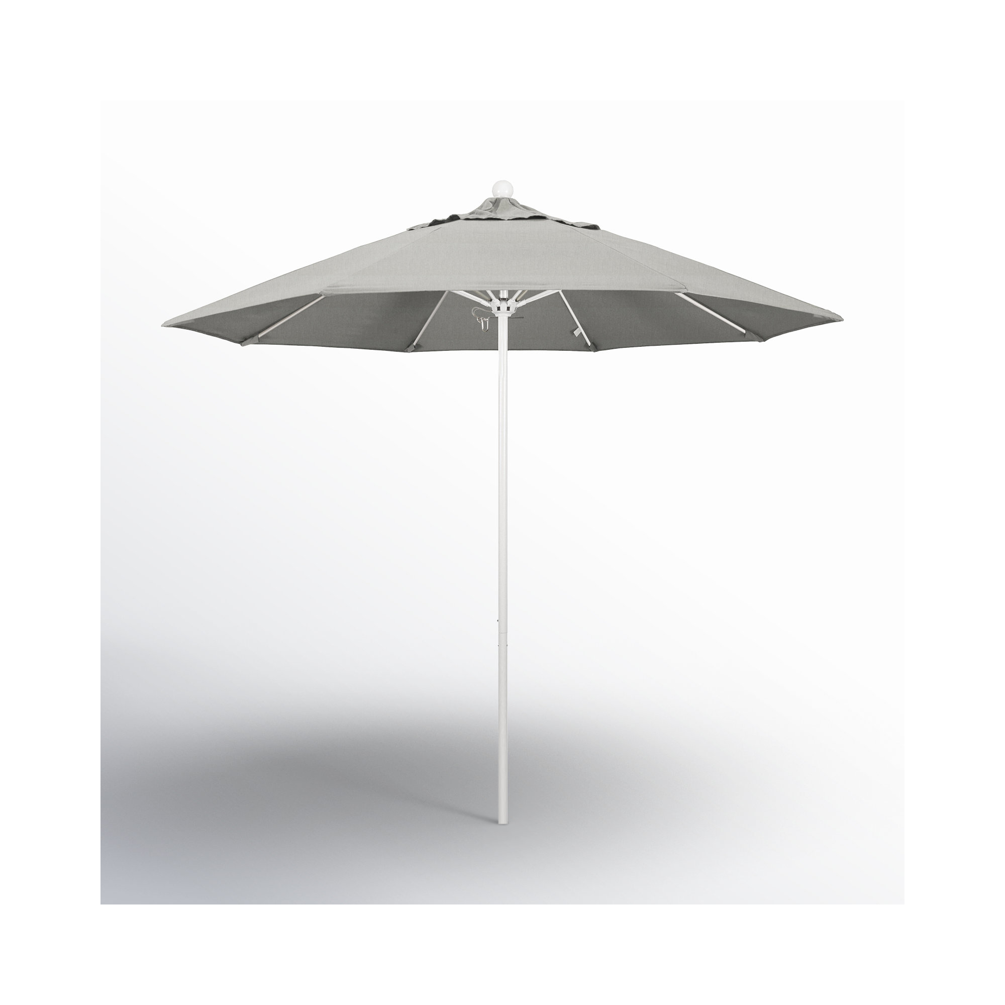 Maria 108'' Sunbrella® Outdoor Umbrella, Canvas Granite Sunbrella® Canvas, White