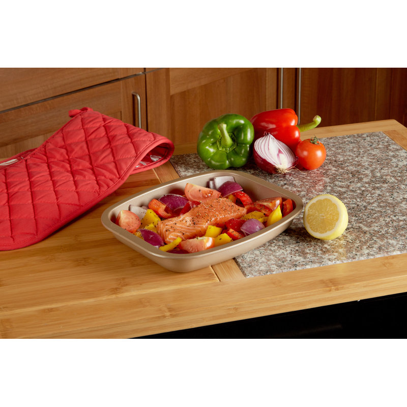 Symple Stuff From Scratch Non-Stick Carbon Steel Roasting Pan, 25.6cm L x 20.5cm W x 3.5cm D