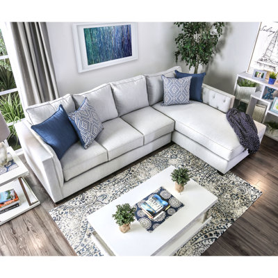 Upholstered L-Shaped Sectional Right Hand Facing