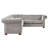 Dunn Velvet L-Shaped Sectional Reversible-430076166