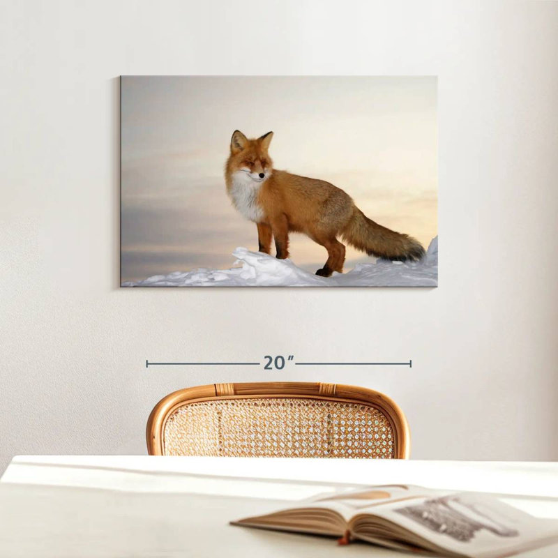 Brampt Majestic Fox, 16" H x 24" W
