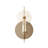Cream-Colored Three-Dimensional Ironwork Wall Decoration With Lights-677339285