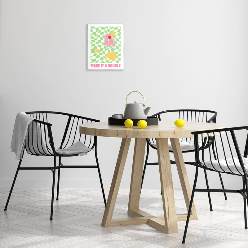  «Chequer Make It A Double», art mural sur bois par House of Lulu