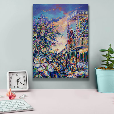  «Mardi Gras - New Orleans» par ADEL, art mural sur toile, 12 po x 16 po