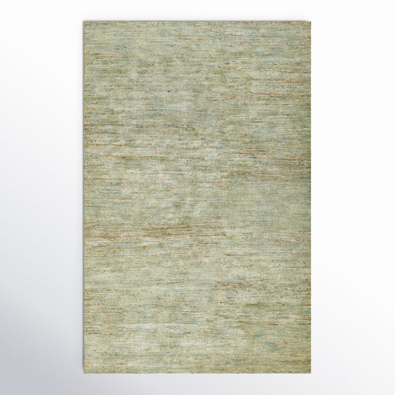 Sarina Abstract Area Rug in Green, Runner 2'3" x 8'