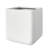 Kute Nest Indoor/Outdoor H11.5" Cubo Fiberstone Planter - Tricorn Black - Pot Opening 9"-2110195500-2110195491