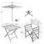 Ensemble repas 6 pièces avec parasol Sheila-391627993