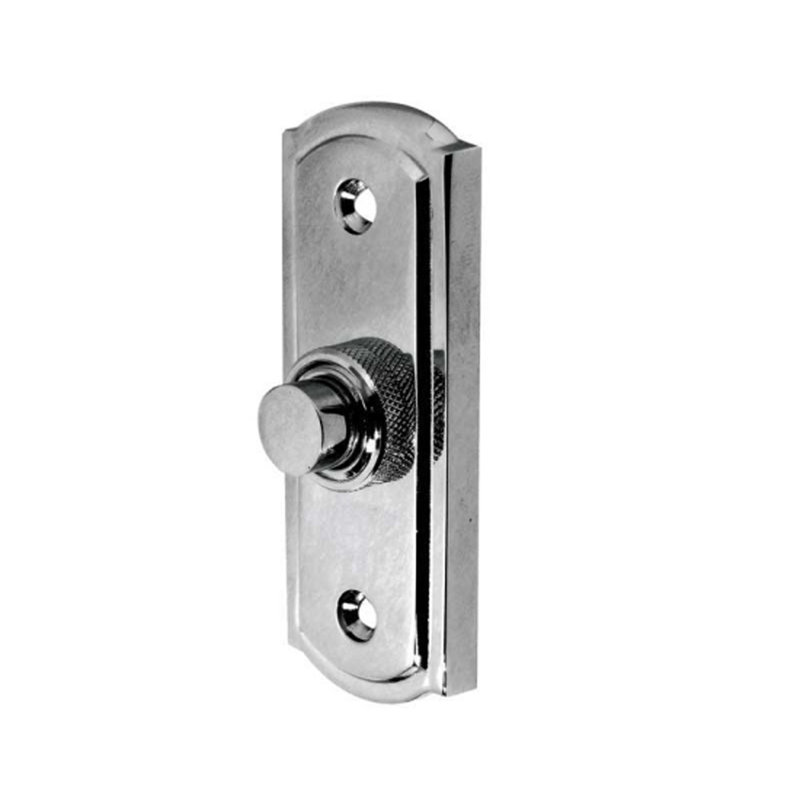 PB Sloane Bell Push Button, Polished Chrome