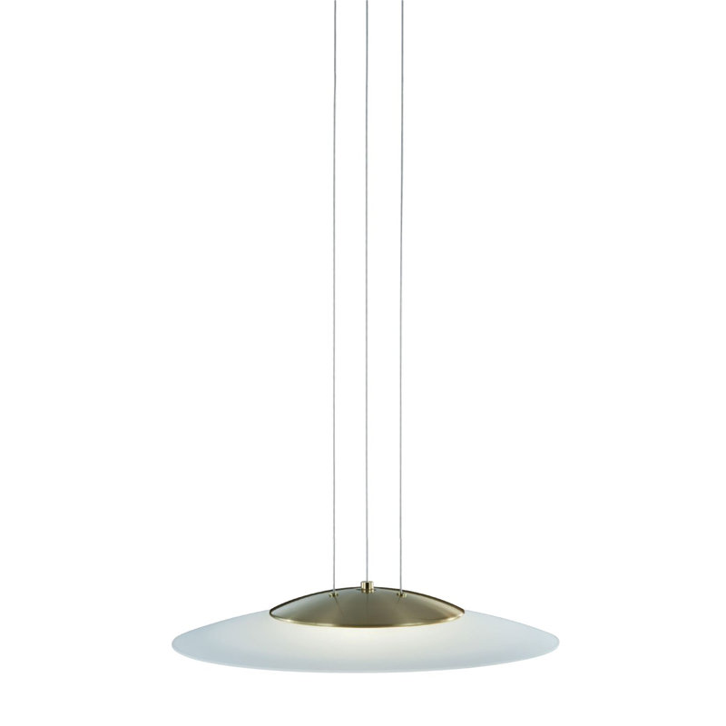 Luminaire suspendu à cône simple Drewry, Laiton - mat