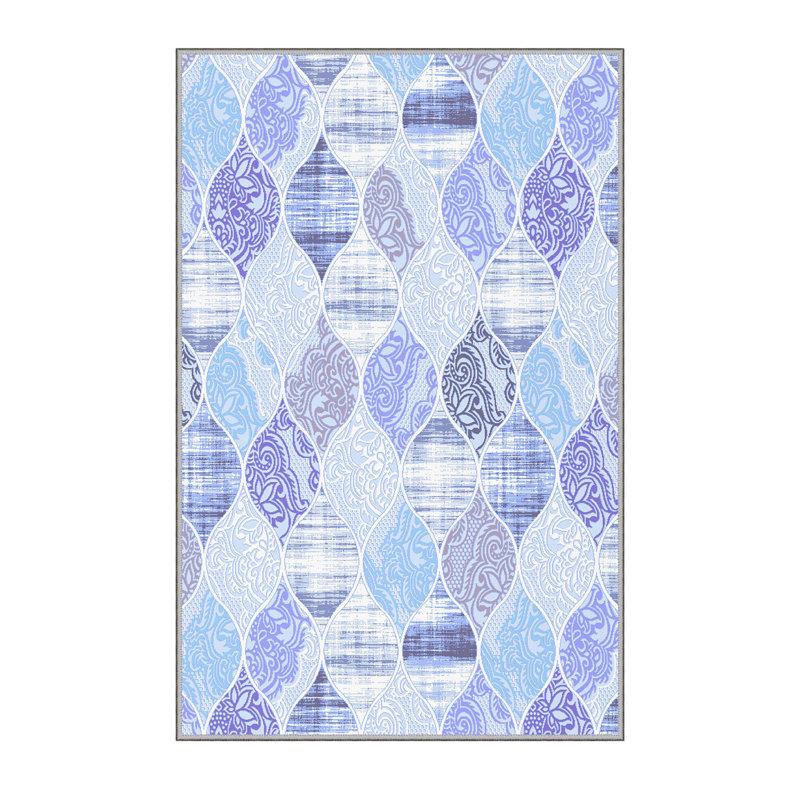 Stylish Hall Carpet (39.4 x 78.7 inches), 100% Polyester, 0.3 in Pile Height | Antibacterial, Non-Slip Underside, Machine Washable | 3D Digital Printed Design, Durable & Soft for Home Décor