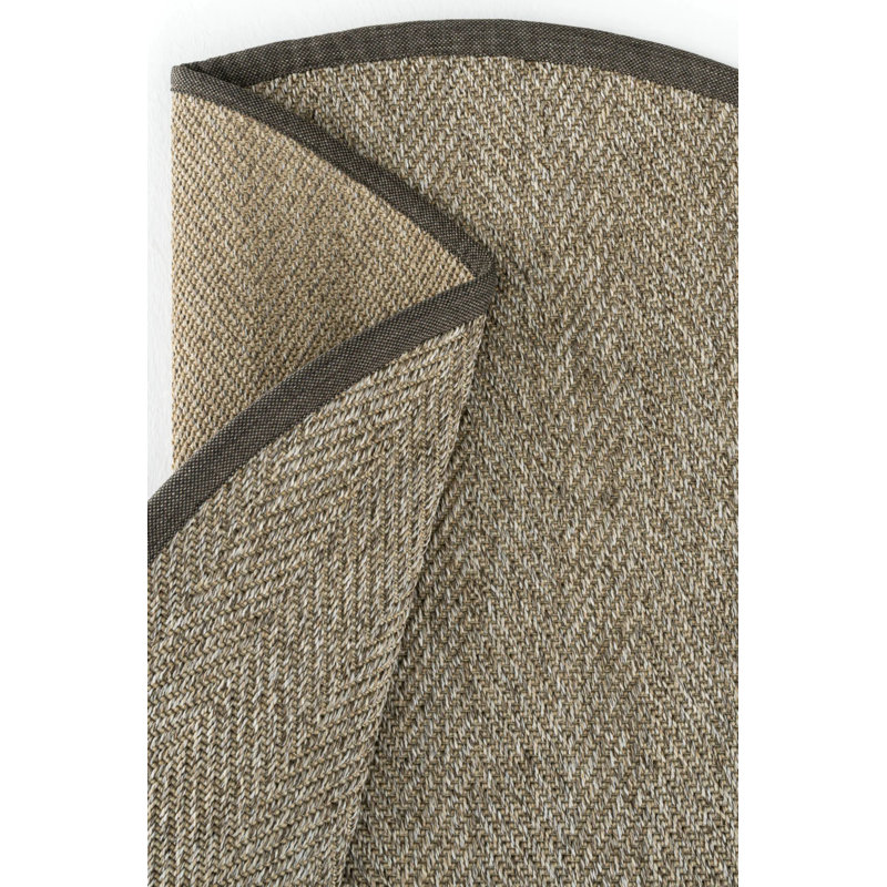 Tapis rond en sisal Leona Linen Monterey, Rond 9 pi 11 po