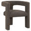 Chaise d'appoint contemporaine rembourrée 1pc Boucle