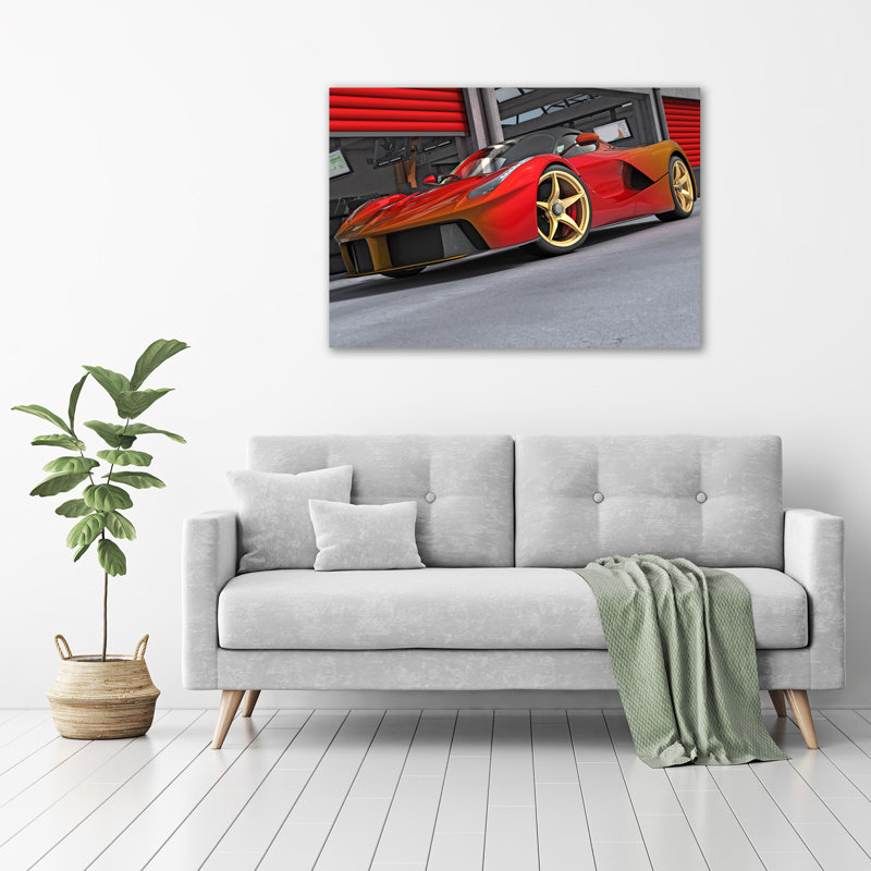 Racer - No Frame Print on Glass