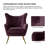 Avianna 29.25" Wide Tufted Velvet Wingback Chair-1947948701