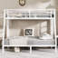 Lit simple blanc sur lit double en métal, économie d'espace pour les adolescents, construction stable, prévention du bruit, rangement sous le lit, épargne, adolescents et adultes, cadre, conception-1678239565