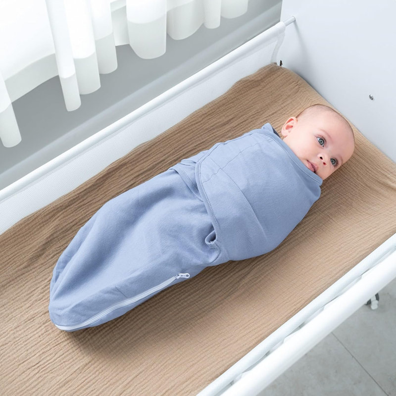 Comfy Cubs Swaddle Blankets for Baby Girl & Boy, Easy Adjustable Sleep Sack with Easy Access Zipper for Diaper Changes, Baby Blankets
