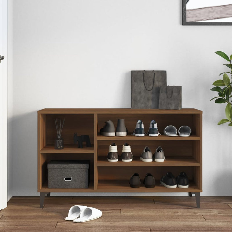 Shoe Cabinet 102x36x60 cm Engineered Wood, Brown Oak