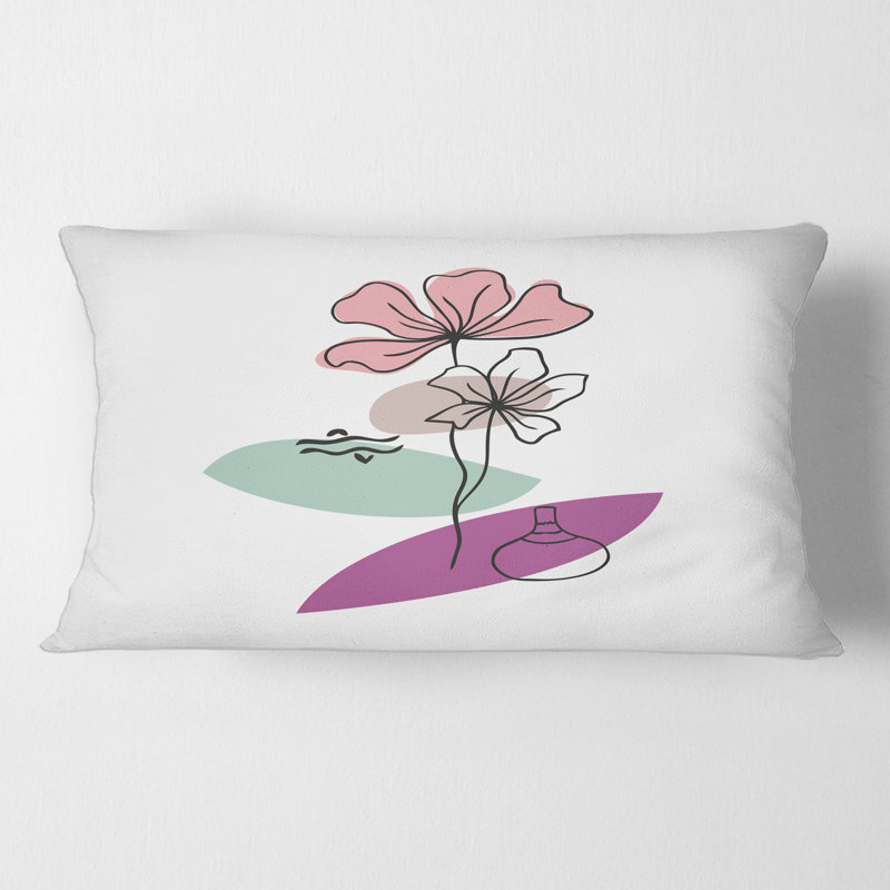 Housse de coussin rectangulaire avec insertions