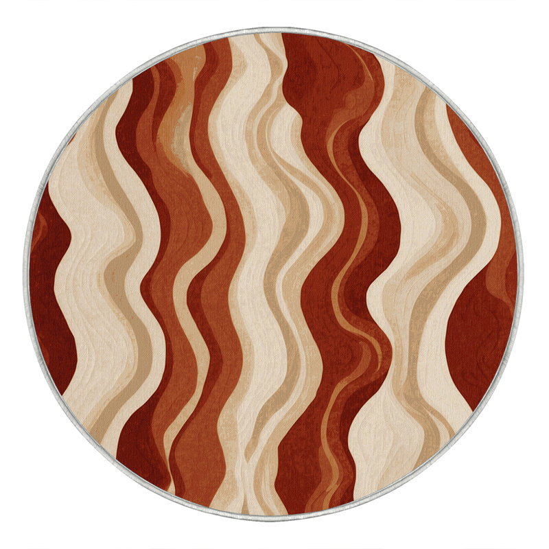 Tapis Mirage Bloom, Rond 5 pi