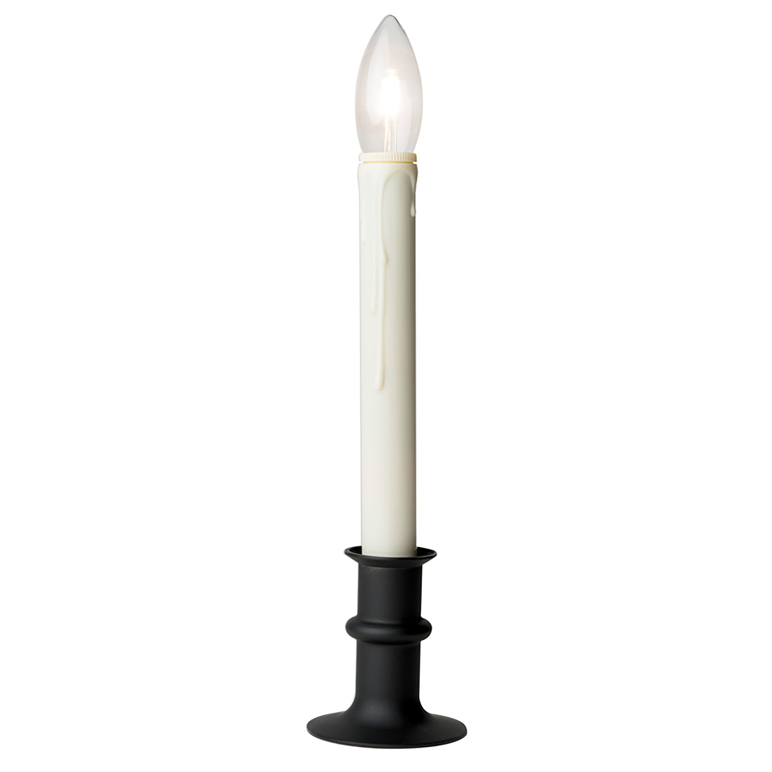 Stonebriar Indoor and Outdoor 10 Vintage Metal and Glass Candle Lantern,  Off-White 