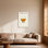 Verre à whisky tendance avec tranche d'orange et liquide ambré