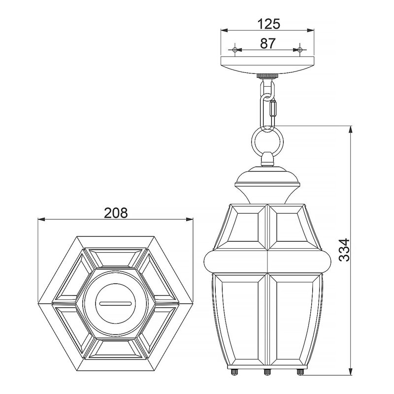 Foresti Outdoor Hanging Lantern