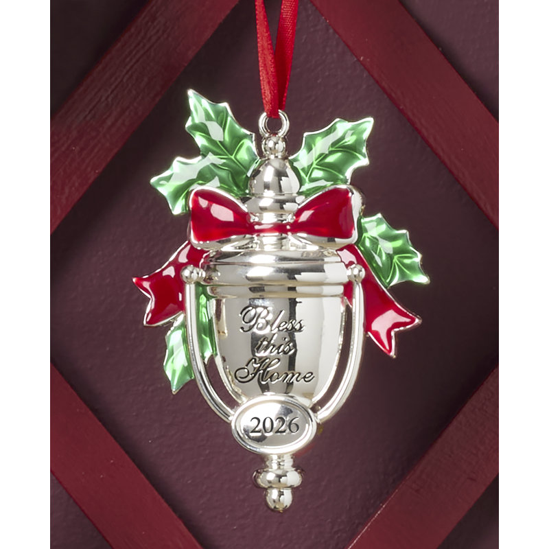 Lenox 2026 Bless This Home Silverplate Ornament