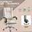 Office Chair with Polyester, Swivel, Lumbar Support, Massage, Adjustable Height, Headrest, Footrest
