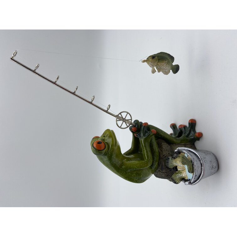 Fishing Frogs - Set of 2 (Set of 2) Trinx