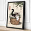 Cat in Bloom Japandi - Wrapped Canvas-1177976903-1177976911
