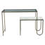 Sonoma 50" Nesting Console Table with Marble and Glass