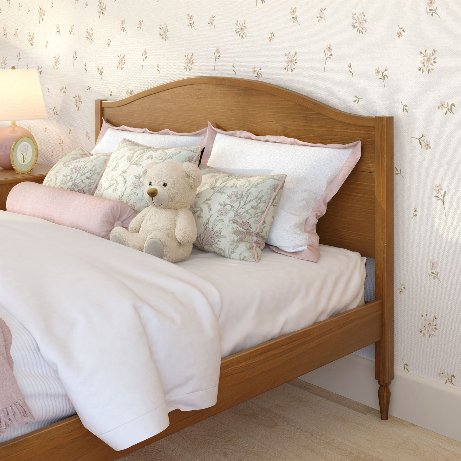 Charlotte Bed, Queen, Pecan