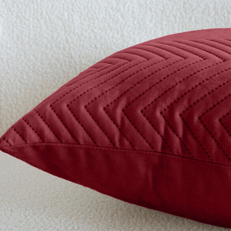 Square Scatter Cushion Cushion Cover, Burgundy