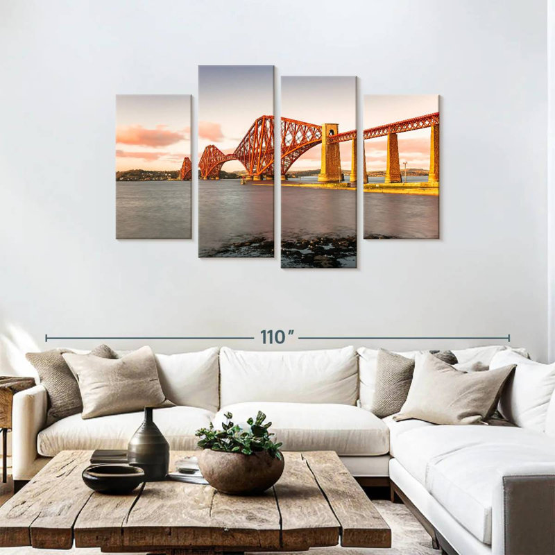 Lilie Forth Railway Bridge, 48" H x 75" W