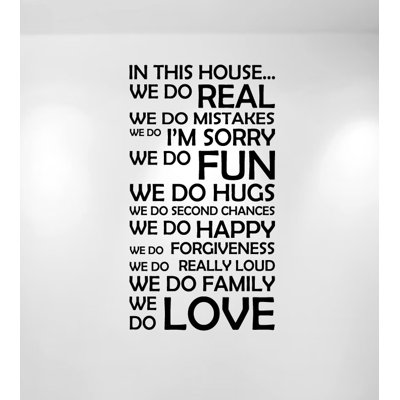 Text & Numbers Non-Wall Damaging Wall Decal
