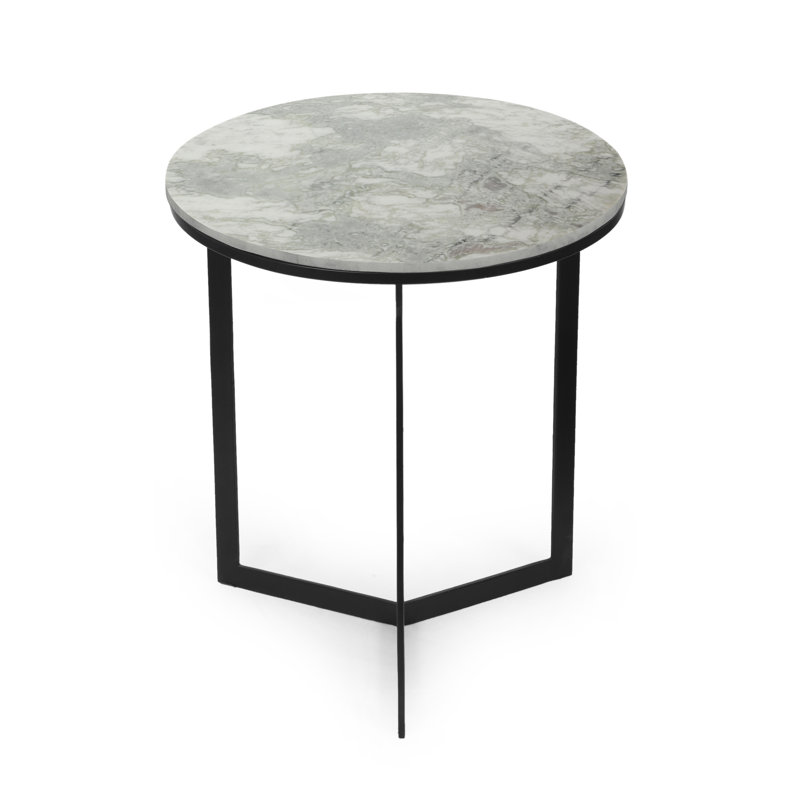 Aubigny Marble Top End Table