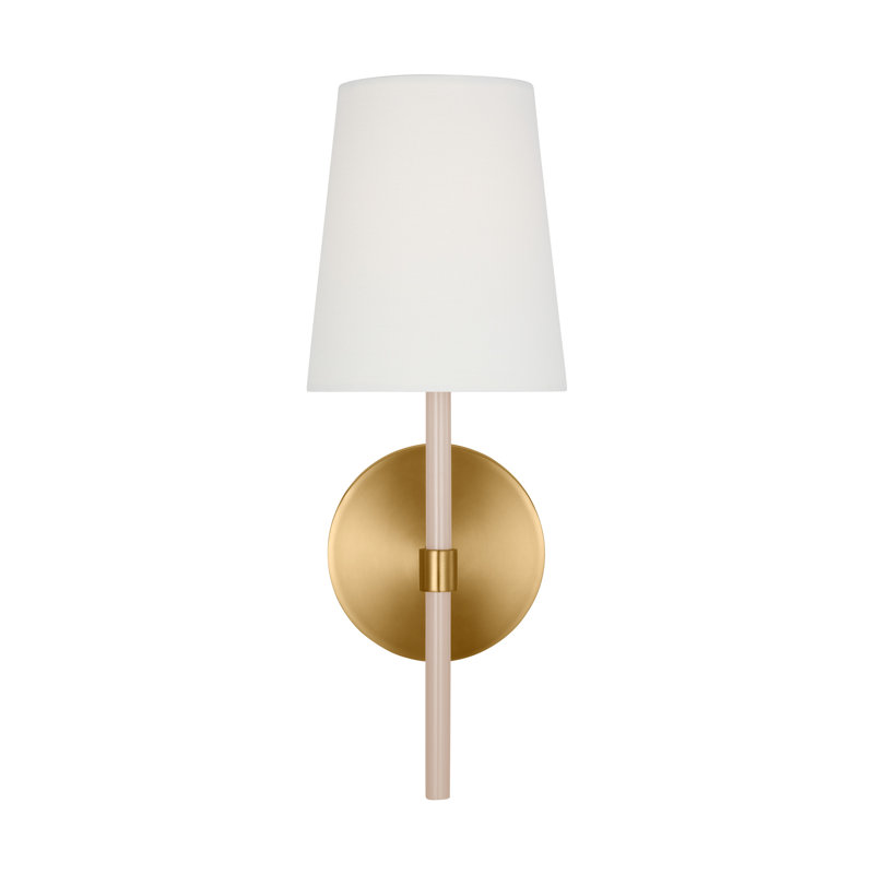 Monroe 1 - Light Armed Sconce, Burnished Brass BLH