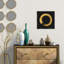 Gold Zen Circle On Black I by Ellie Roberts - Painting on Canvas-58120205-48049186