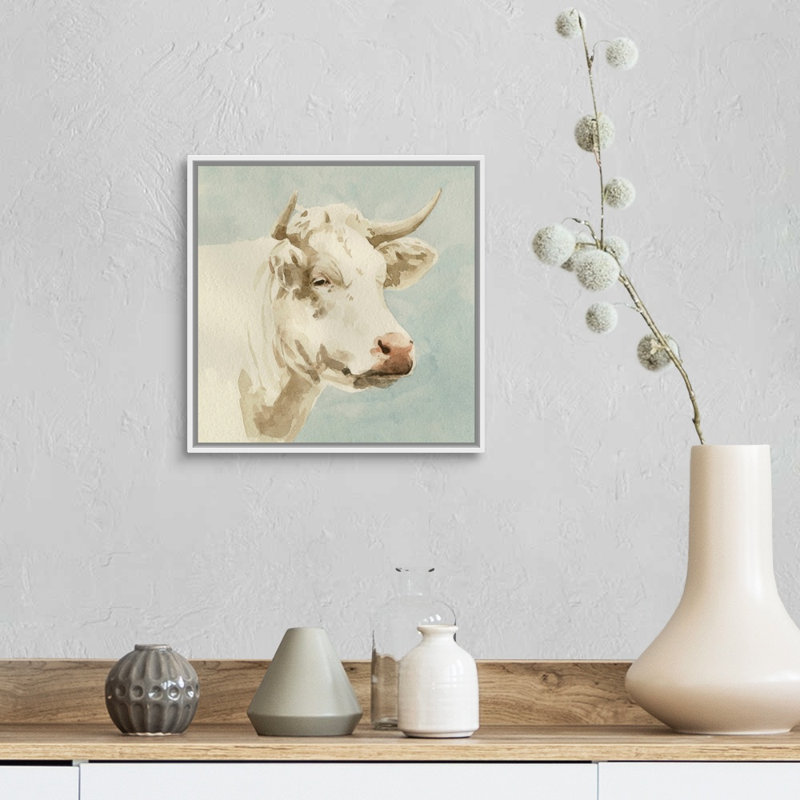 Art mural sur toile Ferdinand II, Toile avec cadre blanc, H 14 po x l 14 po x P 2 po